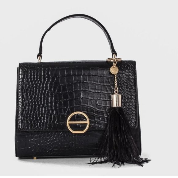 Celine Dion Sonata Croco Handbag - Picture 1 of 10